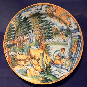 Majolica charger Faenza